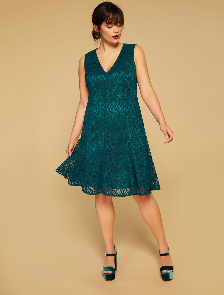 Teal dark lace dress Teal dark lace dress