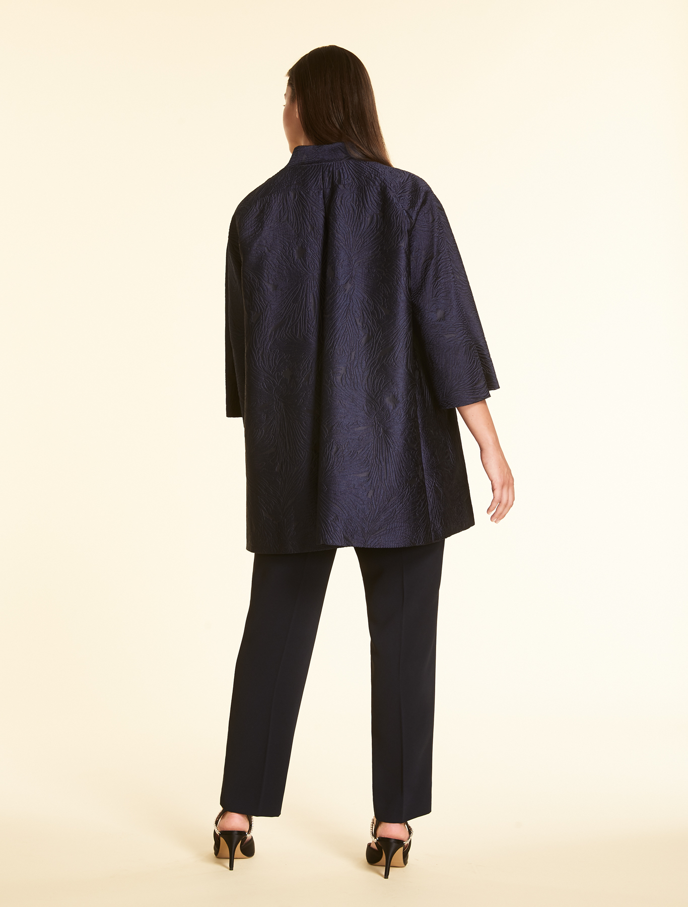 navy duster coat