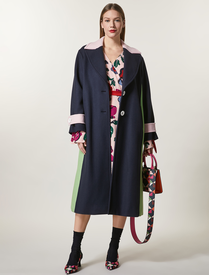 Manteau en tissu double - Blue foncé - Marina Rinaldi - 5