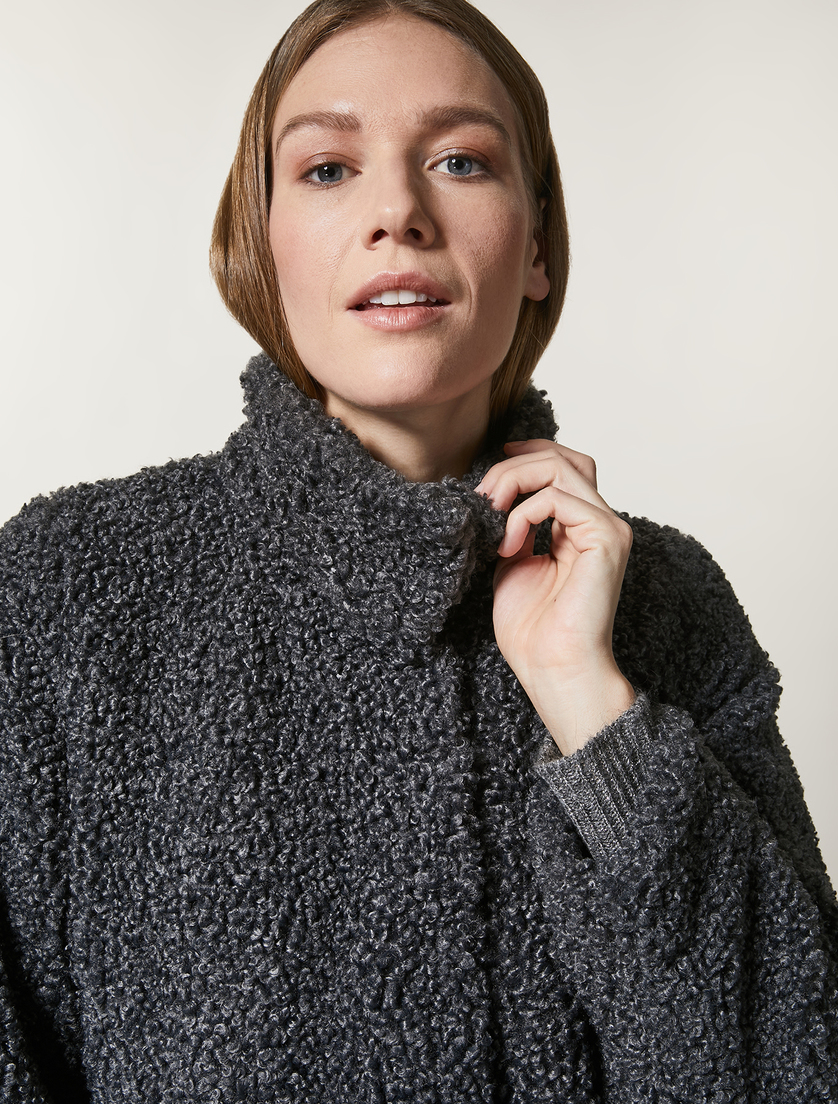 Manteau effet peluche - Gris foncé - Marina Rinaldi - 2