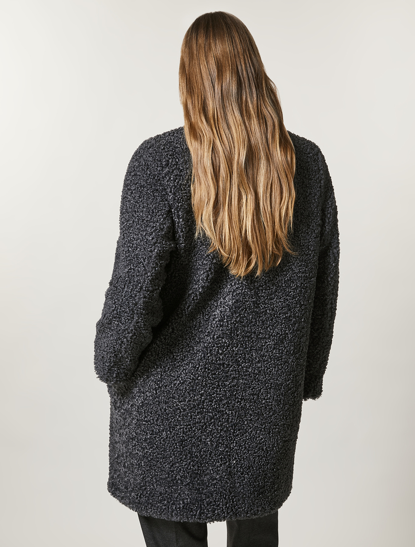 Manteau effet peluche - Gris foncé - Marina Rinaldi - 3