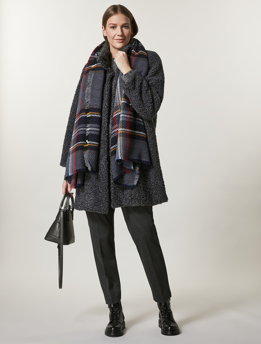 Manteau effet peluche - Gris foncé - Marina Rinaldi - 4