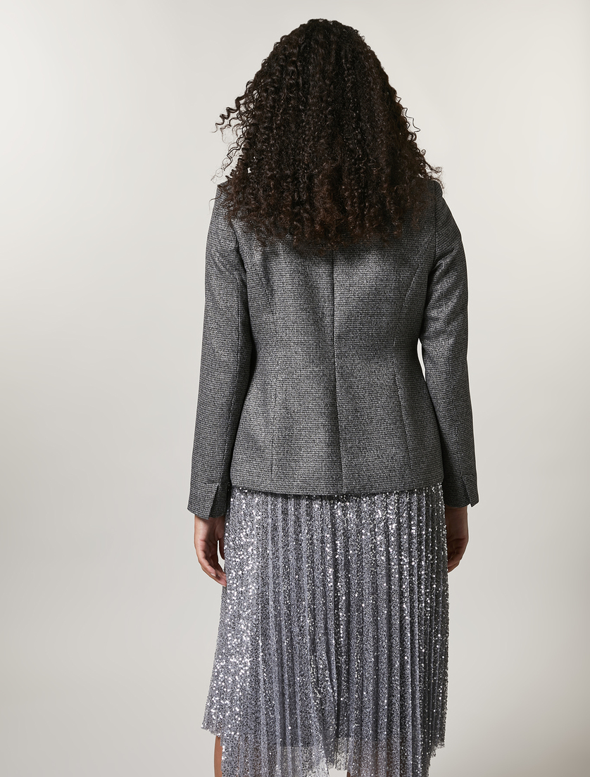Blazer aus Viskosemischung - Schwarz - Marina Rinaldi - 3