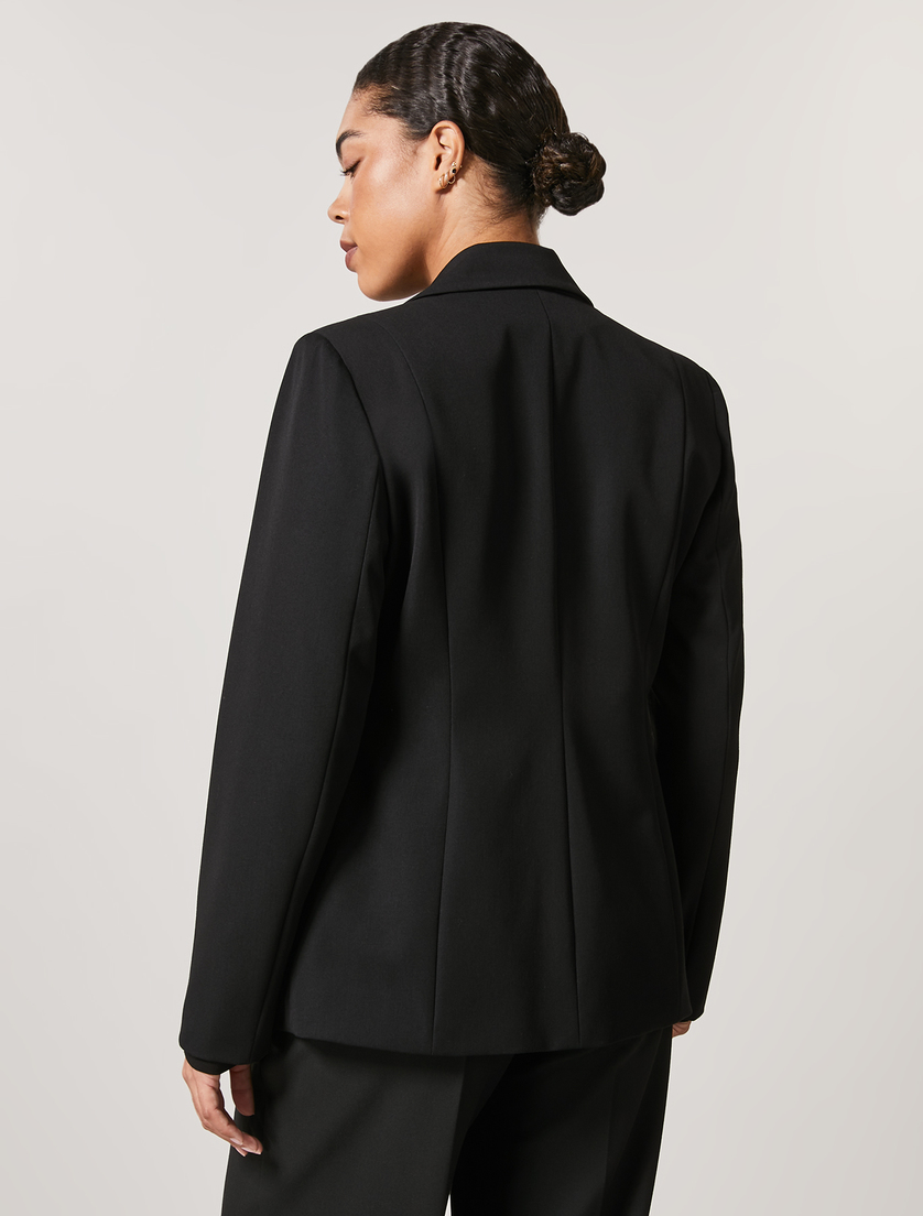 Jacke aus Viskosemischung mit Stretchanteil - Schwarz - Marina Rinaldi - 3