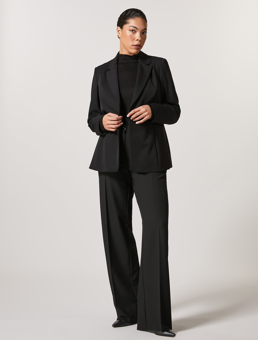 Jacke aus Viskosemischung mit Stretchanteil - Schwarz - Marina Rinaldi - 4