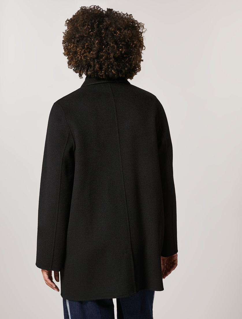 Doublefacejacke aus Wollmischung - Schwarz - Marina Rinaldi - 3