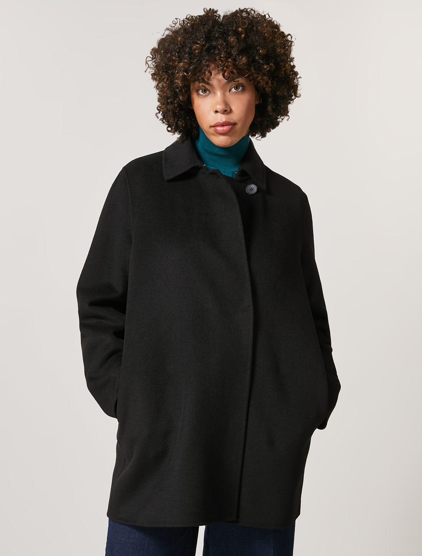 Doublefacejacke aus Wollmischung - Schwarz - Marina Rinaldi