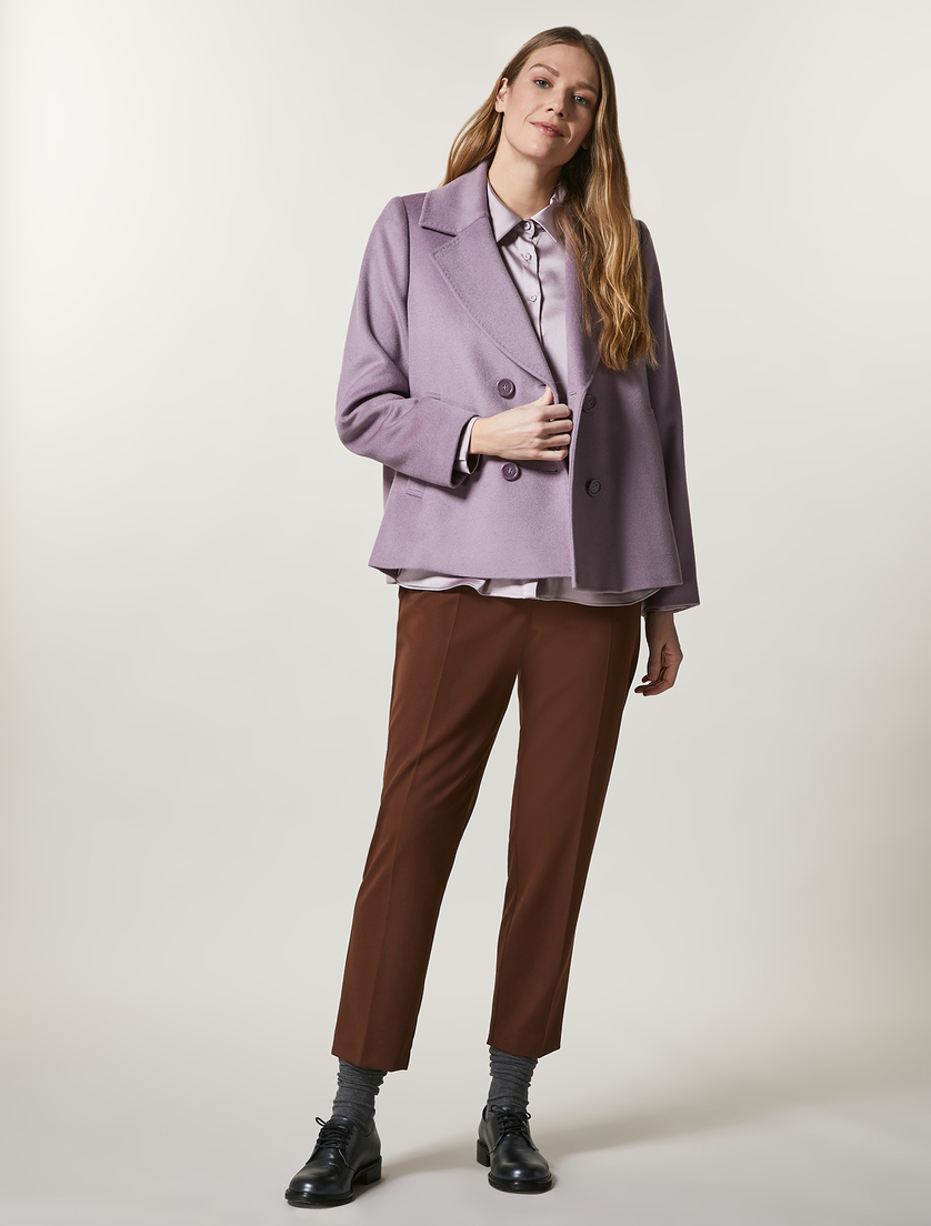Caban aus reinem Wollloden - Lila blau - Marina Rinaldi - 4