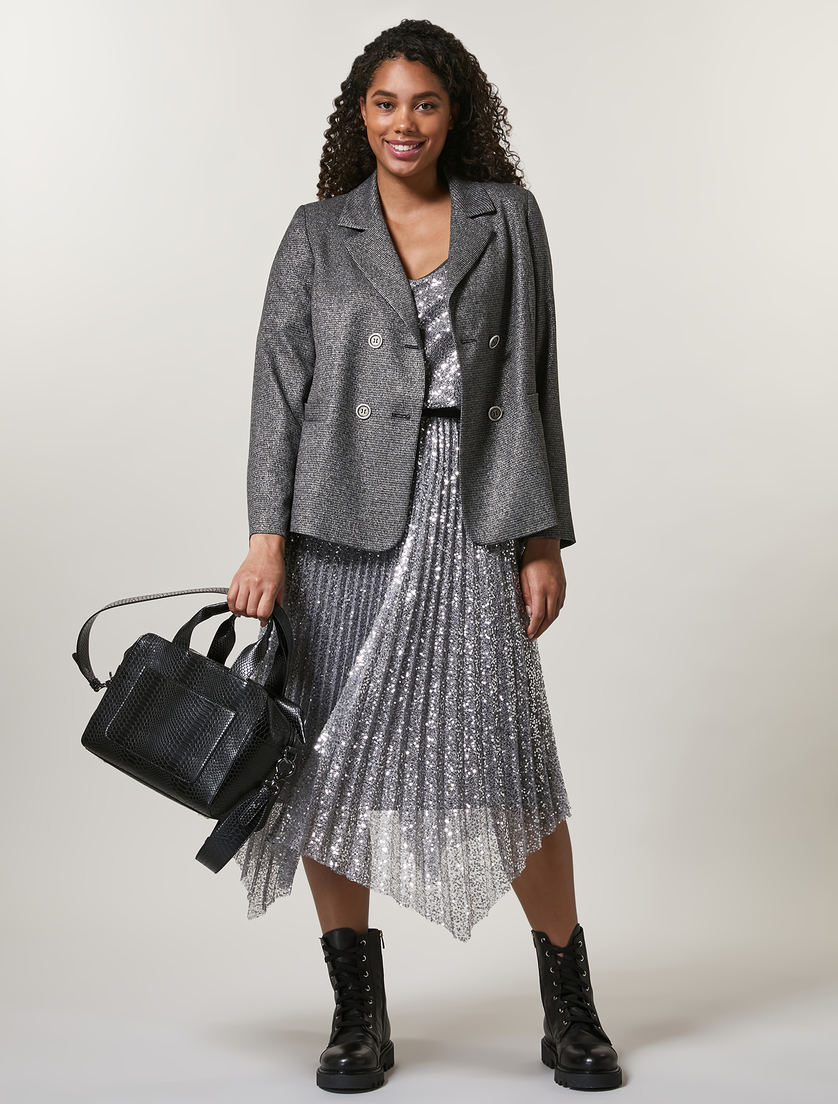 Haut à paillettes - Argent - Marina Rinaldi - 4