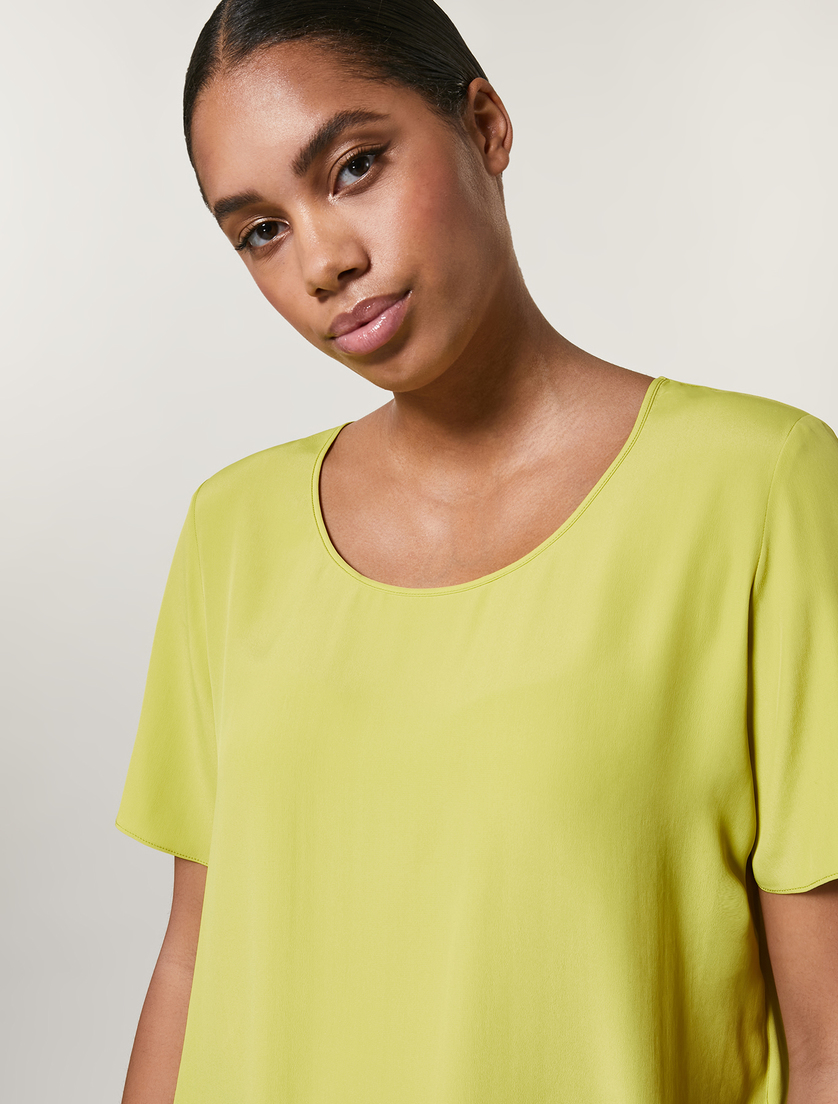 Bluse aus Crêpe - Grün - Marina Rinaldi - 2