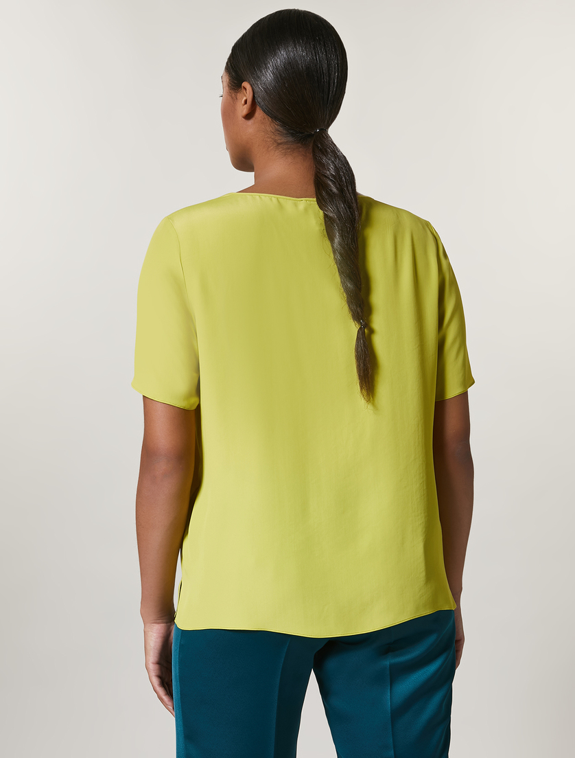Bluse aus Crêpe - Grün - Marina Rinaldi - 3
