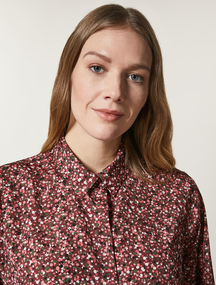 Bluse aus Crêpe de Chine - Weiß - Marina Rinaldi - 2