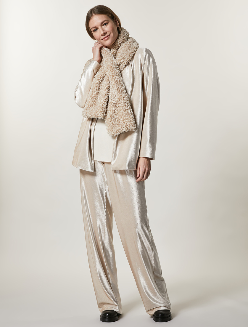 Bluse aus leichtem Sablé - Sand - Marina Rinaldi - 4