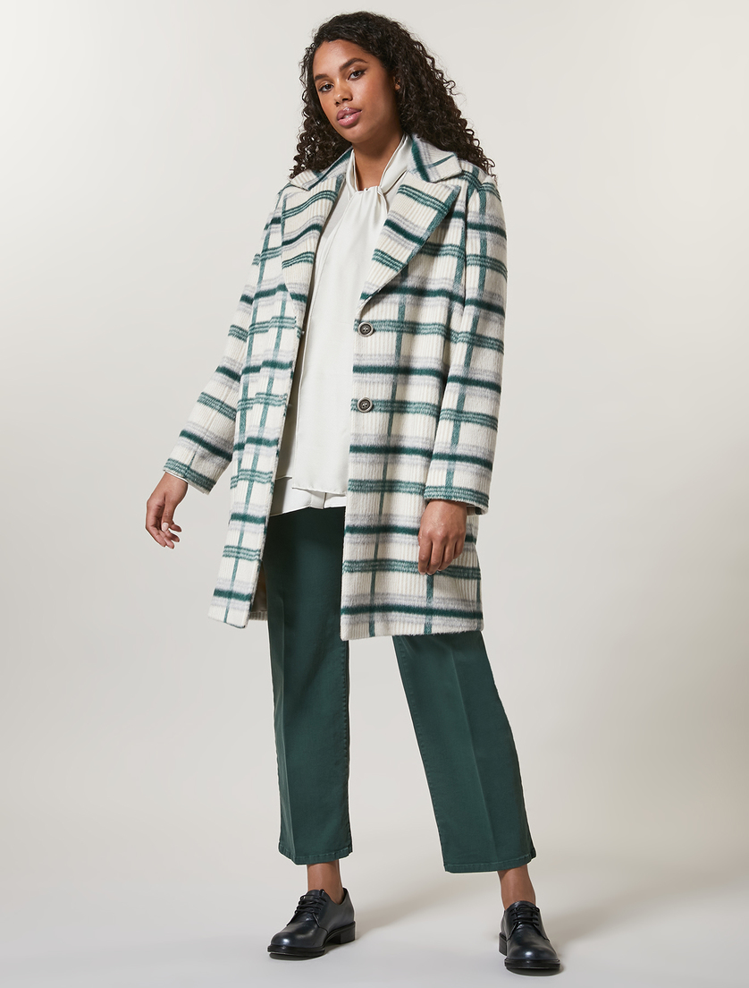 Stretch fabric trousers - Dark green - Marina Rinaldi - 5