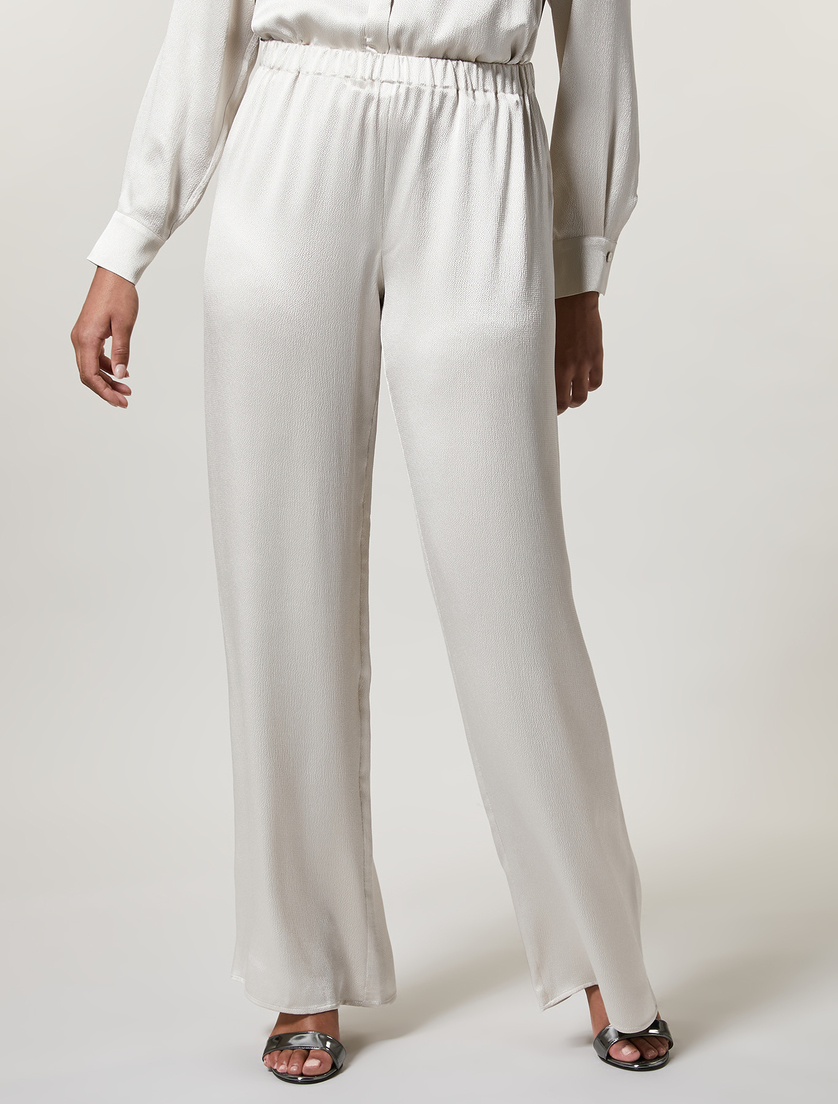Pantalon en satin - Beige clair - Marina Rinaldi - 2