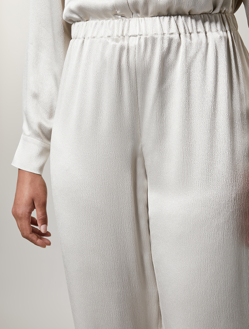 Pantalon en satin - Beige clair - Marina Rinaldi - 3