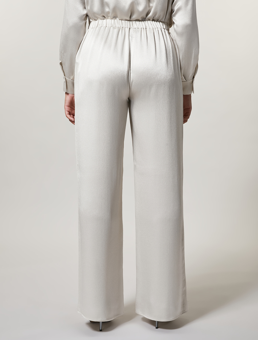 Pantalon en satin - Beige clair - Marina Rinaldi - 4