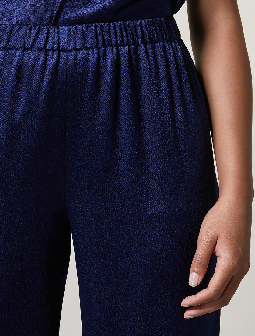 Pantaloni in raso - Bluette - Marina Rinaldi - 3