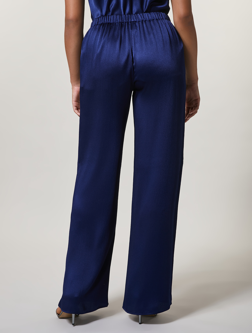 Pantaloni in raso - Bluette - Marina Rinaldi - 4