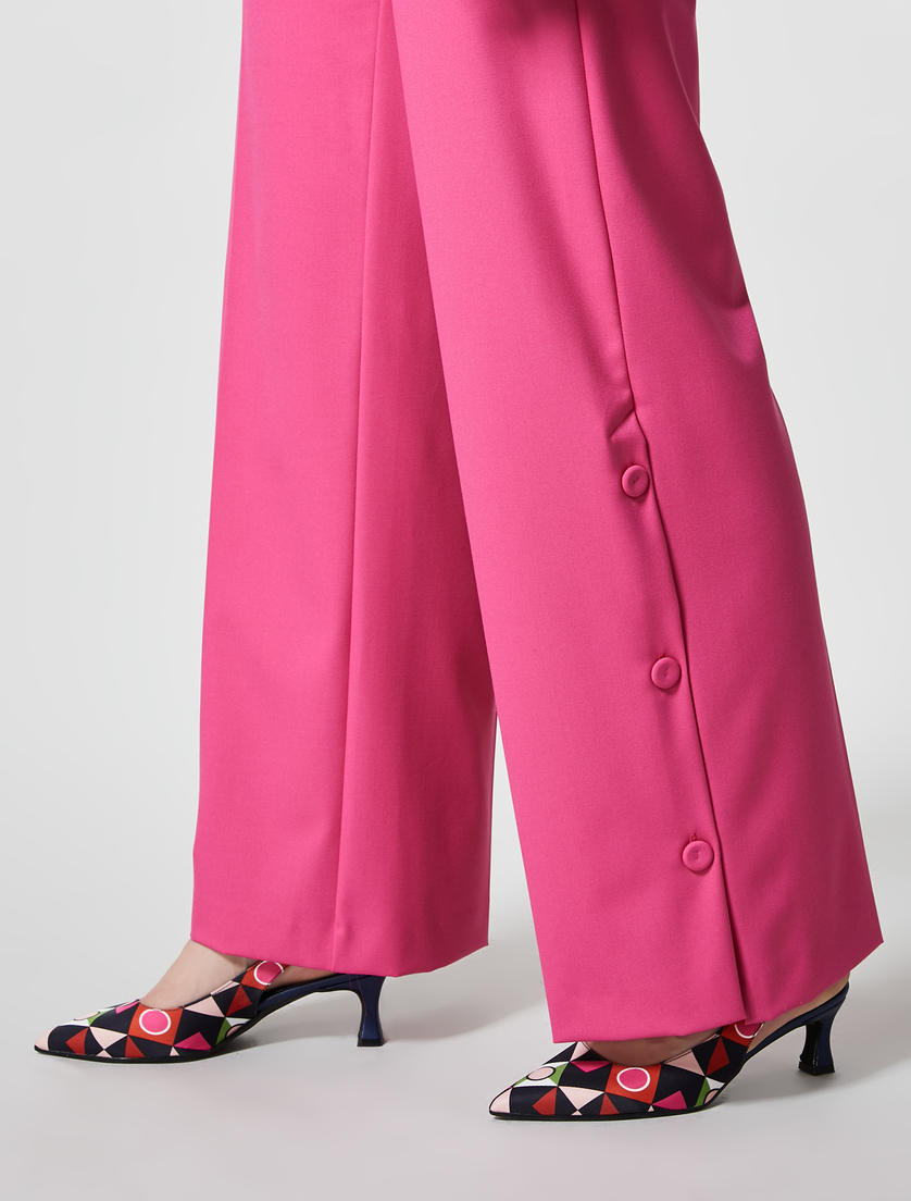 Pantalon en viscose mélangée - Fuxia - Marina Rinaldi - 3