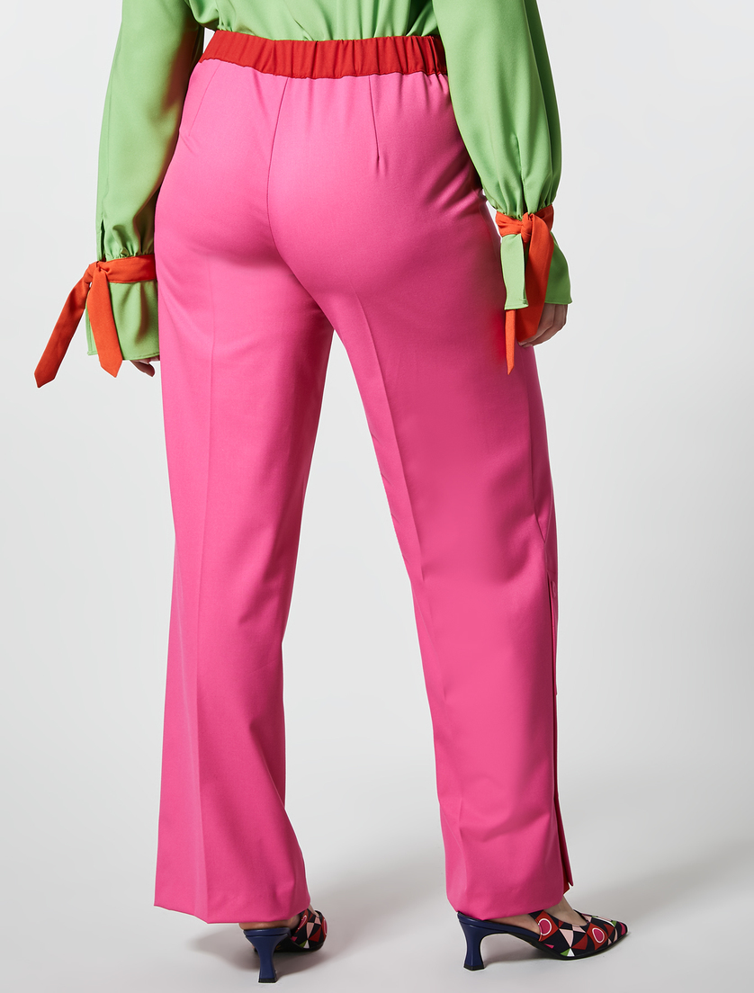 Pantalon en viscose mélangée - Fuxia - Marina Rinaldi - 5