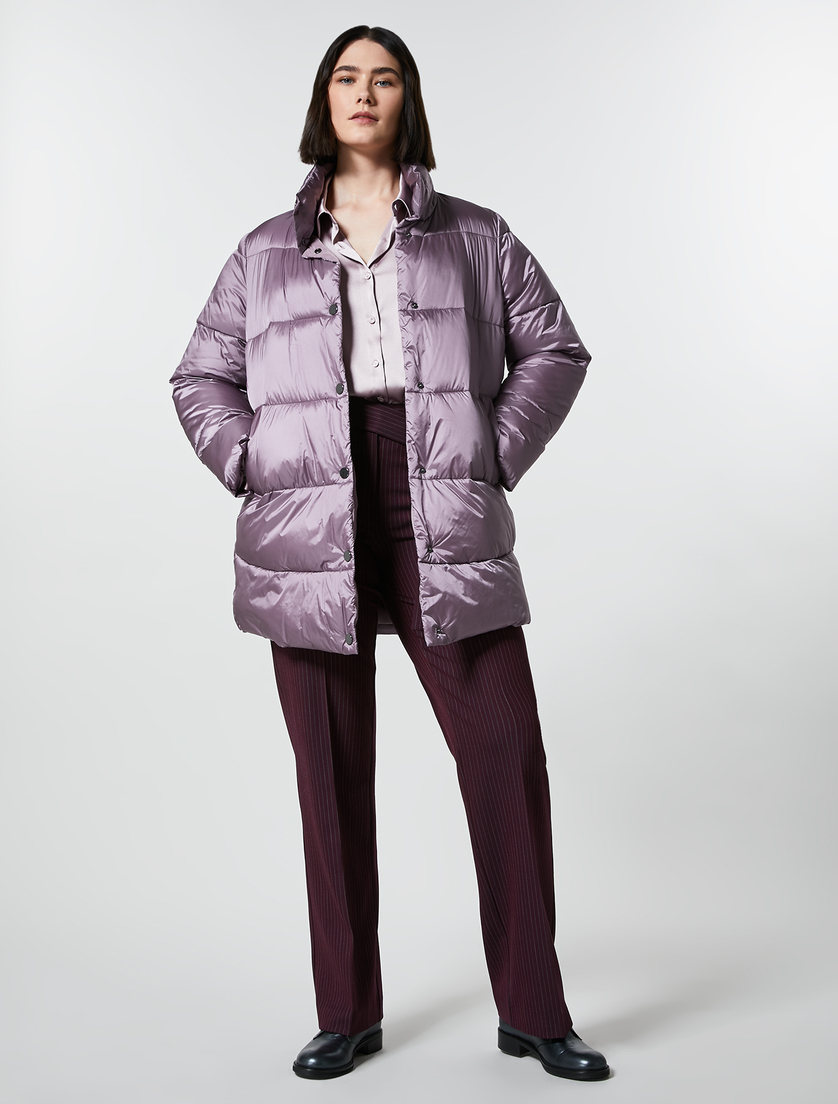 Flanellhose mit Nadelstreifen - Bordeauxrot - Marina Rinaldi - 5