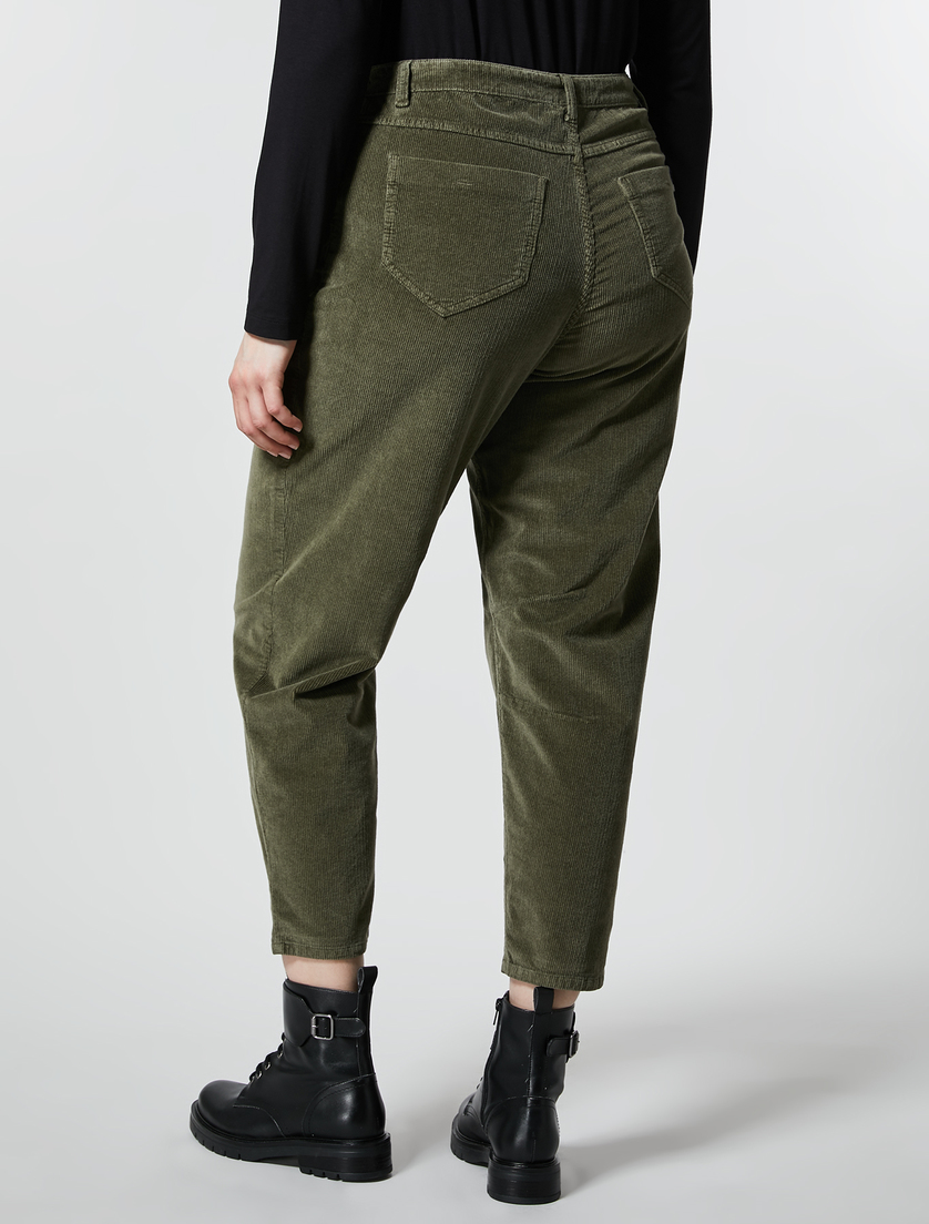 Hose aus elastischem Samt - Armee Grün - Marina Rinaldi - 4