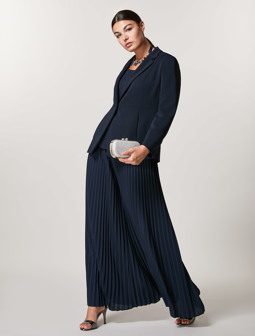 Georgette top - Dark navy - Marina Rinaldi - 4