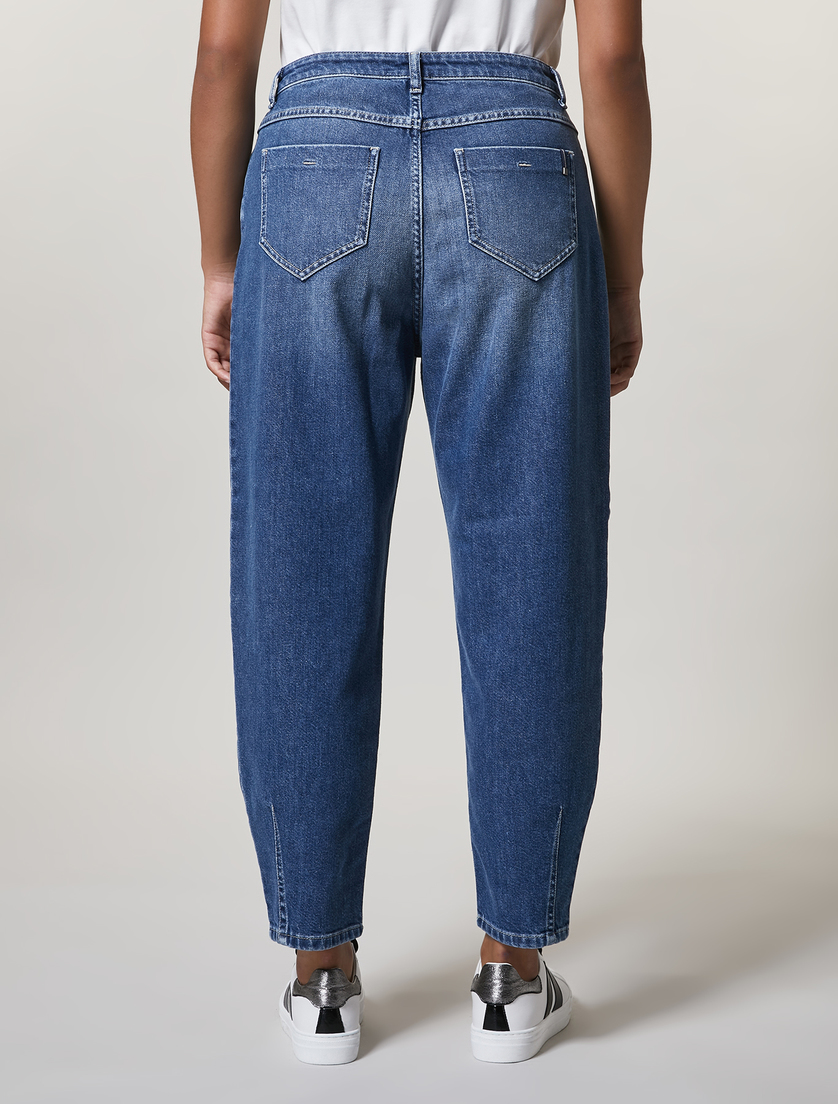 Cotton denim jeans - Ski blue - Marina Rinaldi - 4