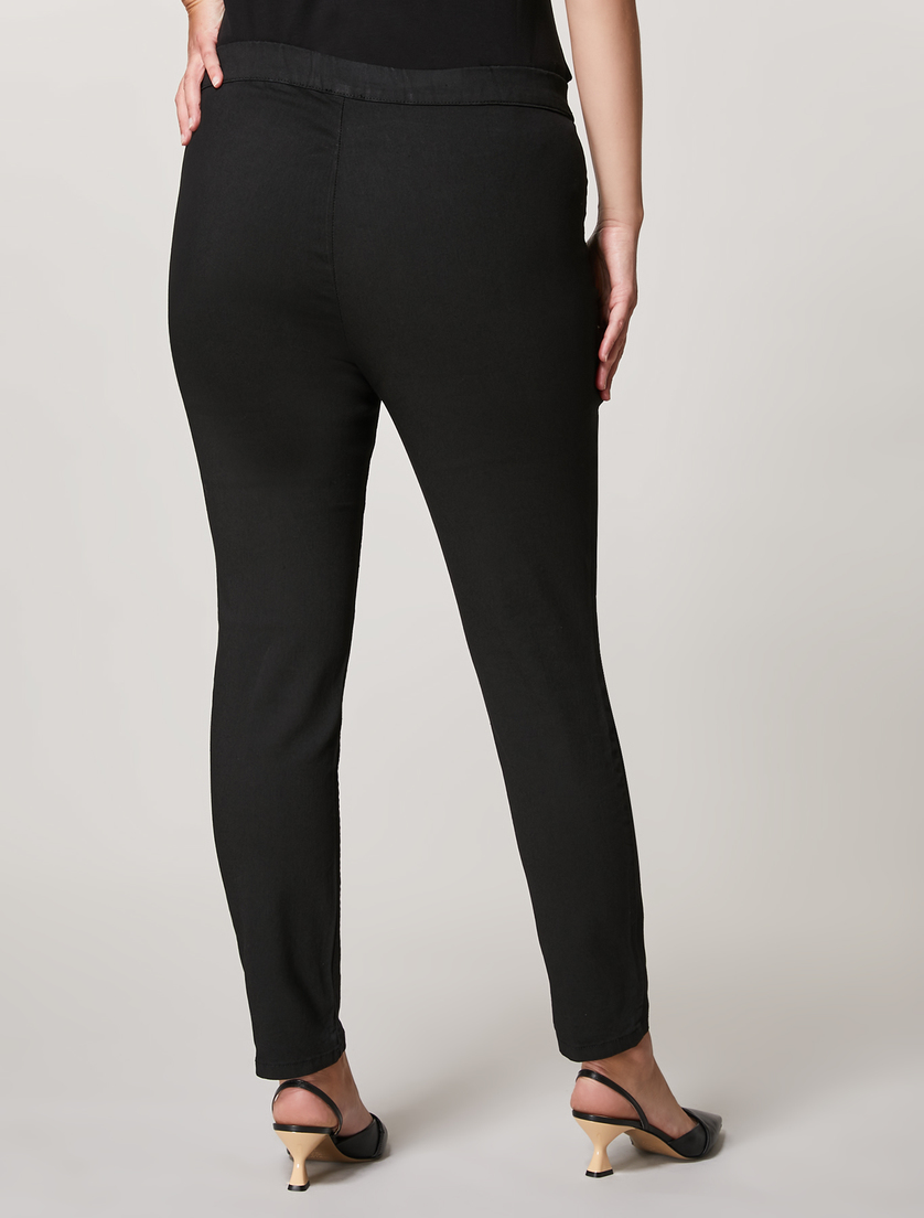 Denim leggings - Black - Marina Rinaldi - 4