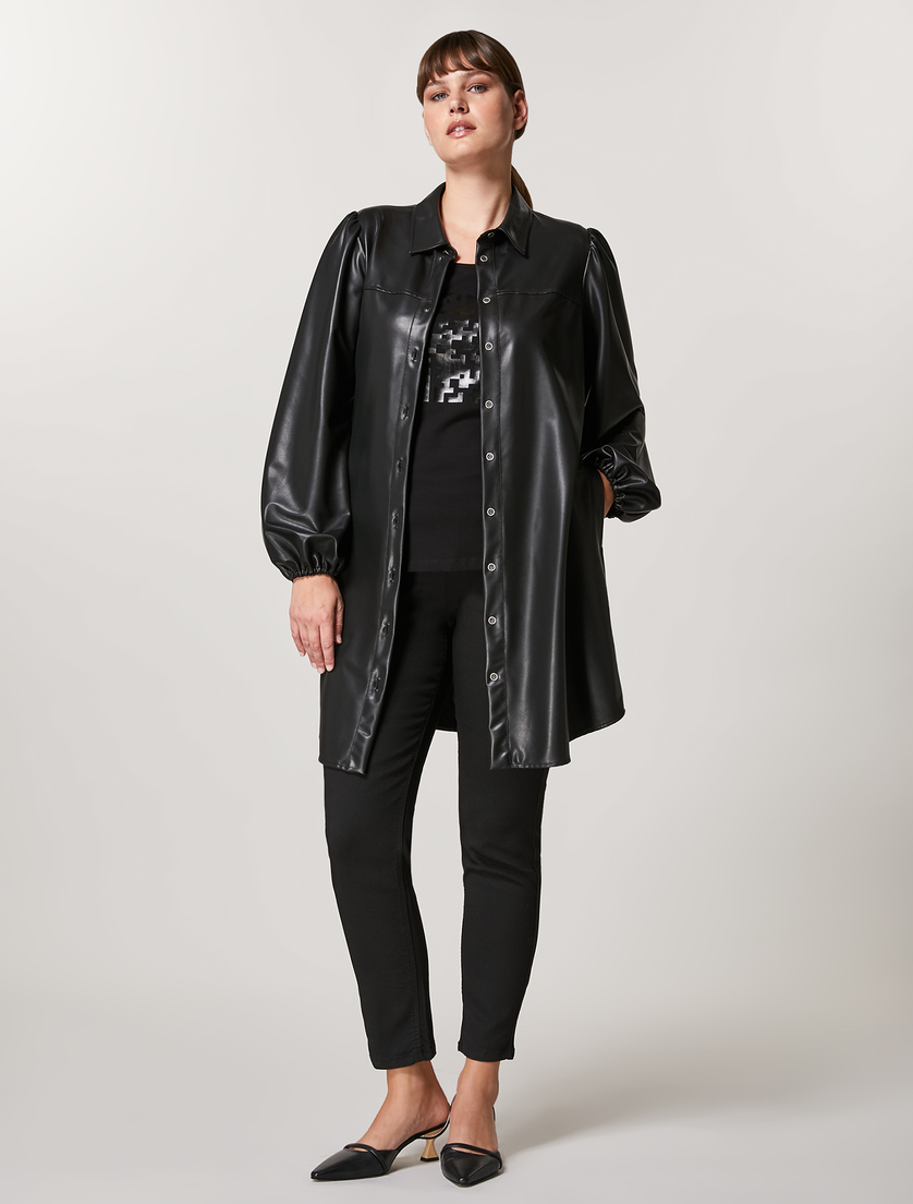 Denim leggings - Black - Marina Rinaldi - 5