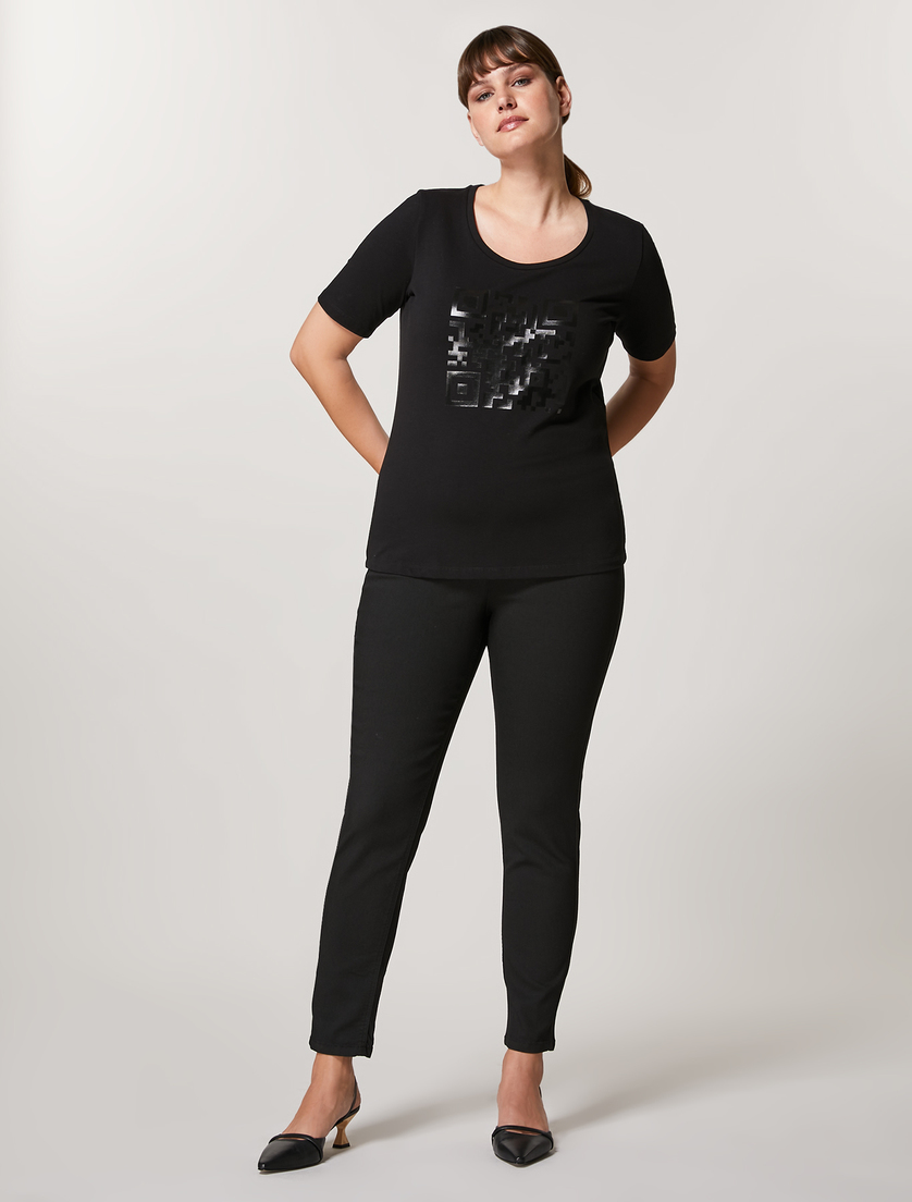 Denim leggings - Black - Marina Rinaldi
