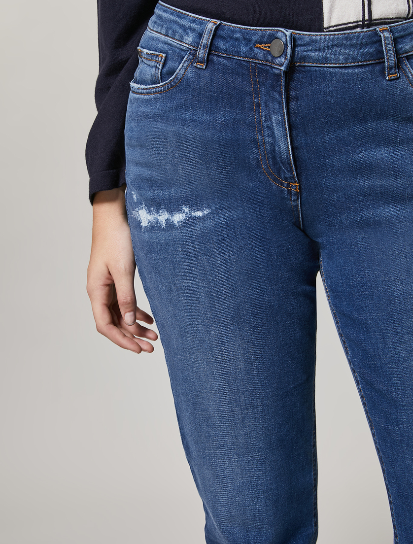 Shaping-fit denim jeans - Dark navy - Marina Rinaldi - 3