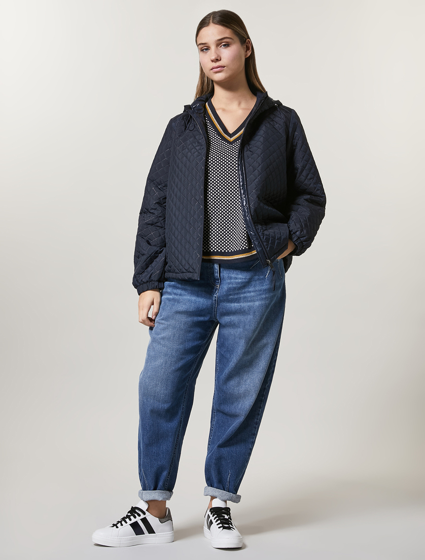 Shaping-fit denim jeans - Dark navy - Marina Rinaldi - 5