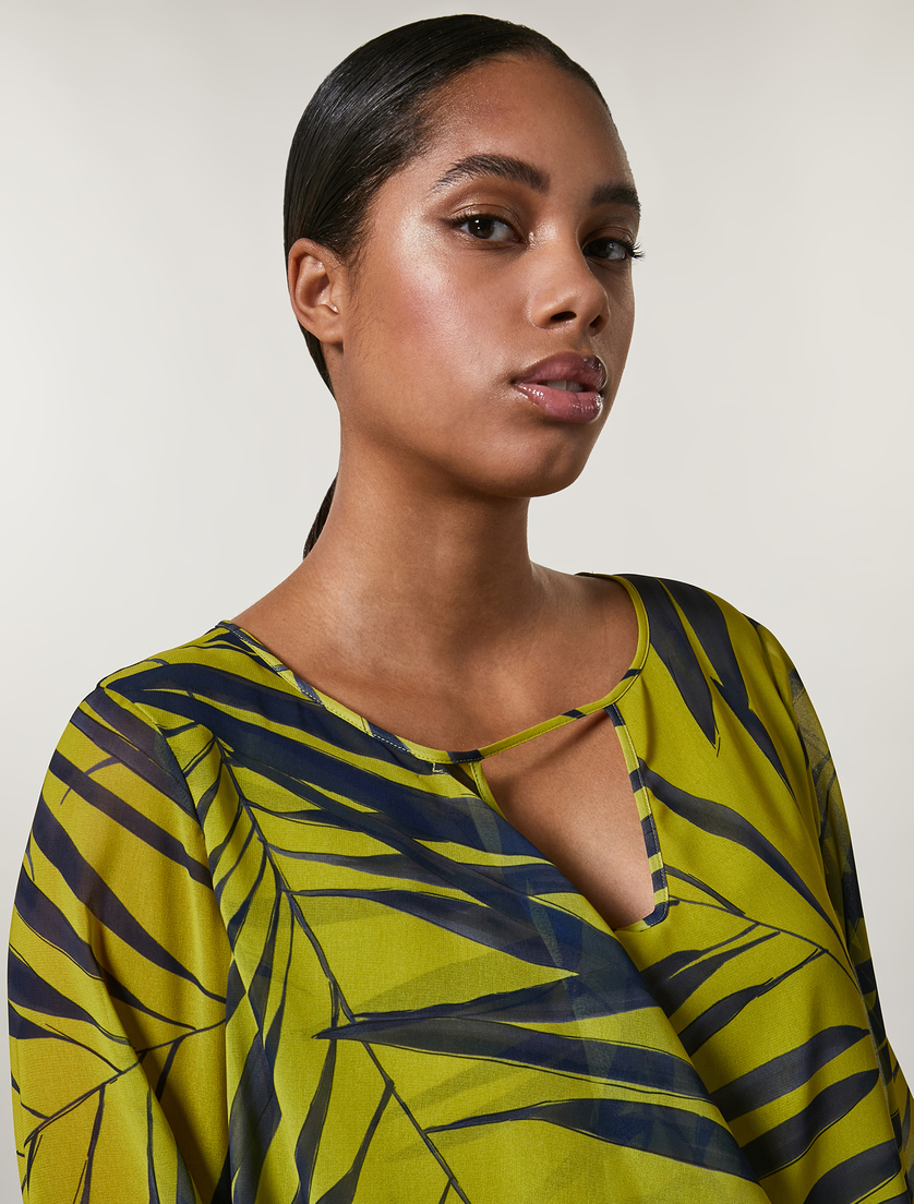 Casacca in georgette - Verde - Marina Rinaldi - 2