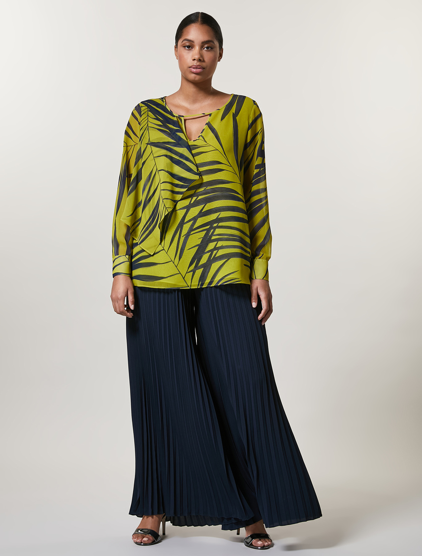 Casacca in georgette - Verde - Marina Rinaldi - 4