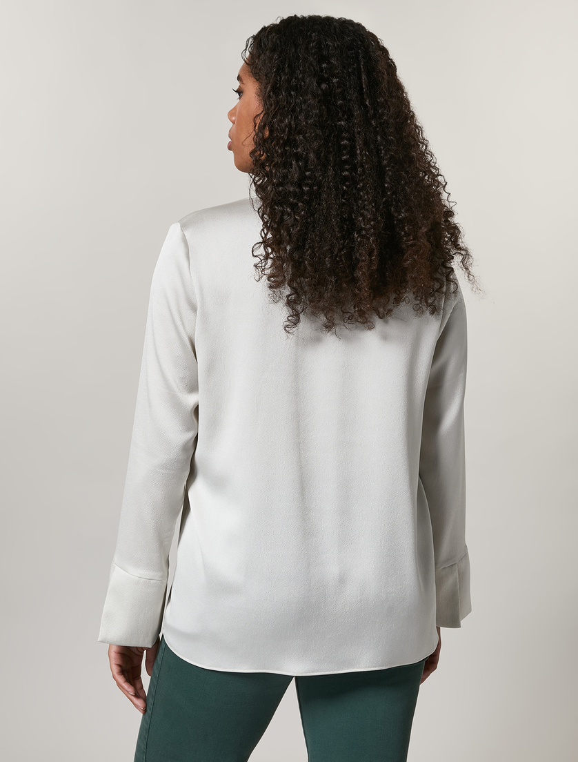 Satin blouse - Sand - Marina Rinaldi - 3
