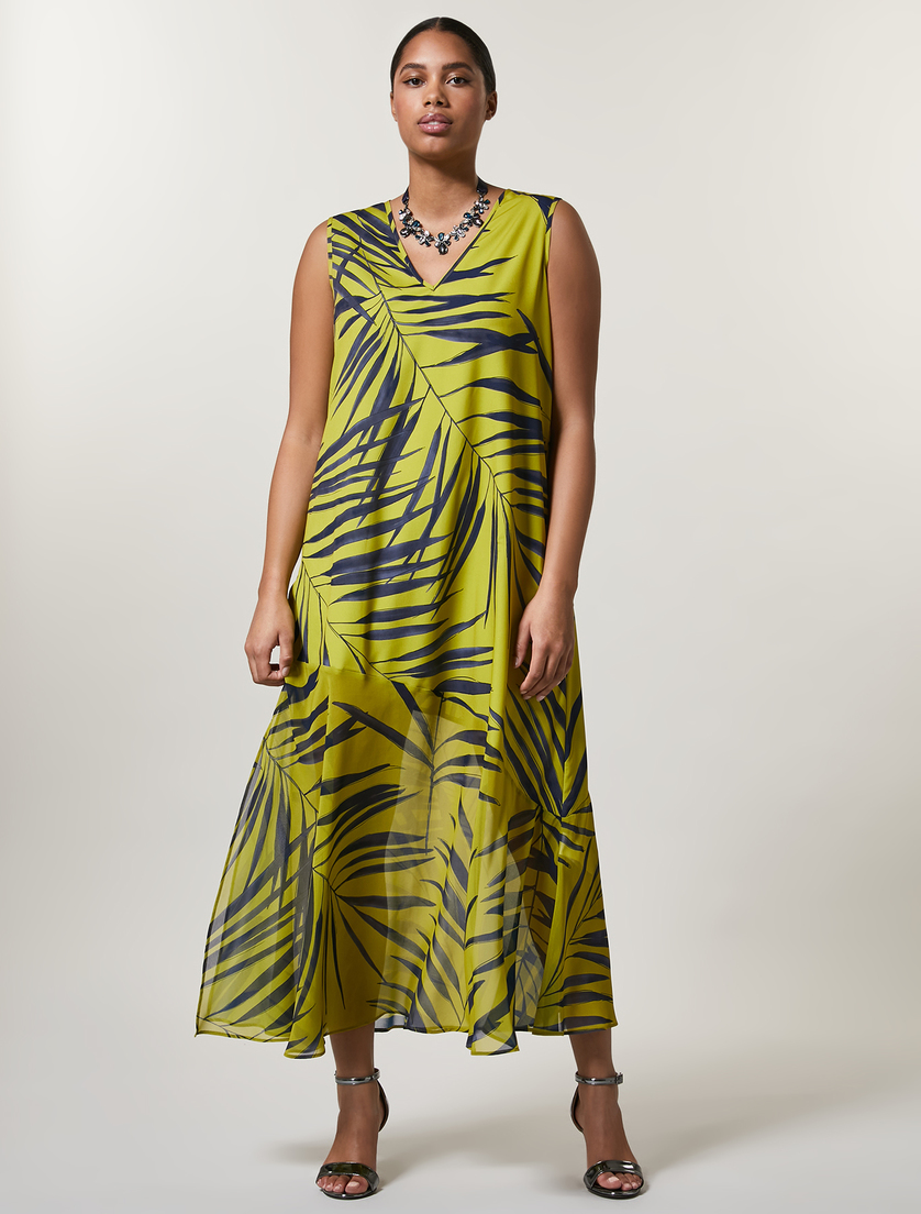 Abito in crêpe de Chine - Verde - Marina Rinaldi - 4