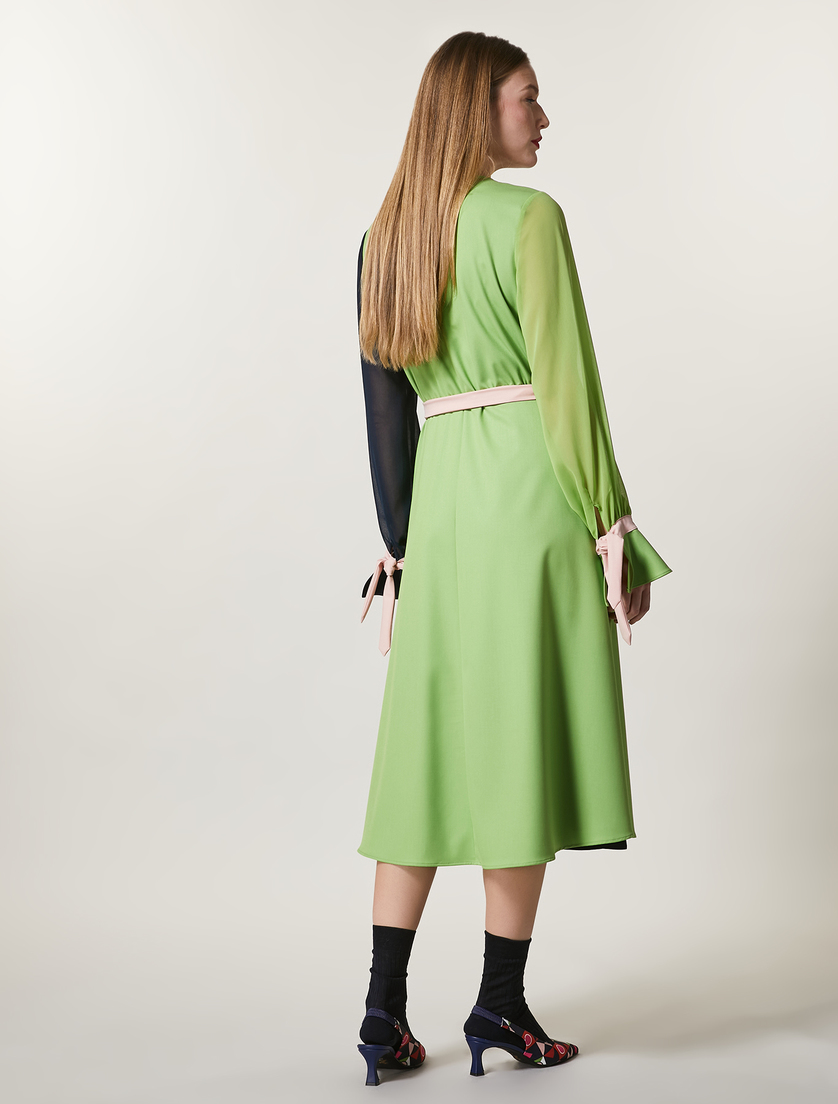 Viscose-blend dress - Green - Marina Rinaldi - 3