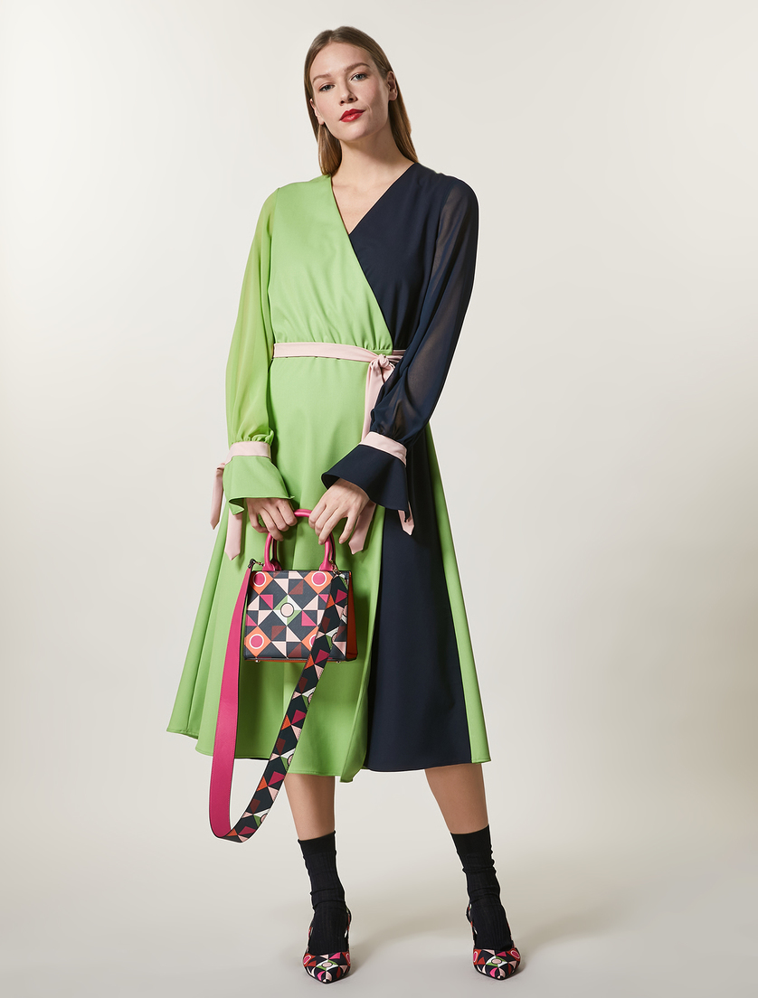 Viscose-blend dress - Green - Marina Rinaldi - 4