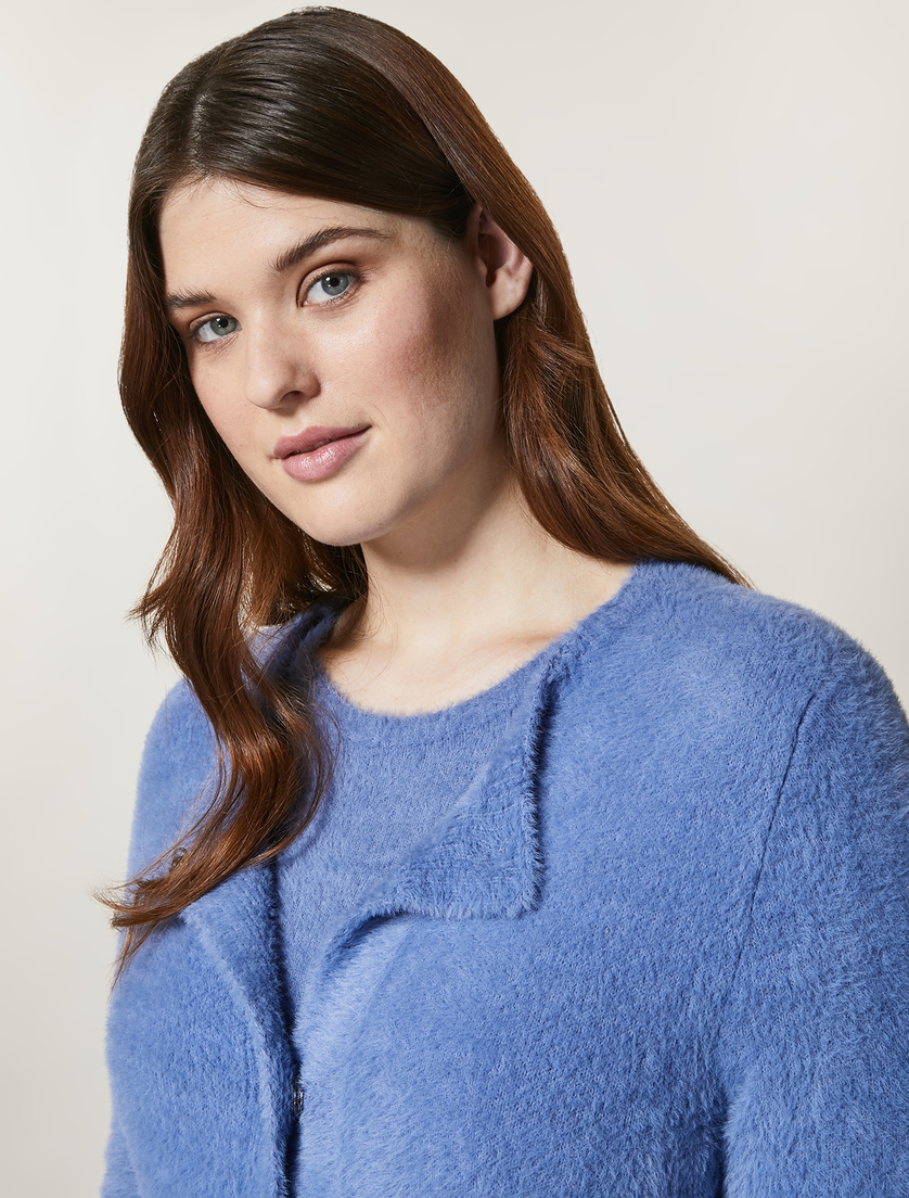 Knitted coat - Ski blue - Marina Rinaldi - 2