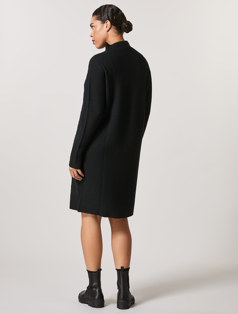 Kleid aus Wollgemisch - Schwarz - Marina Rinaldi - 3