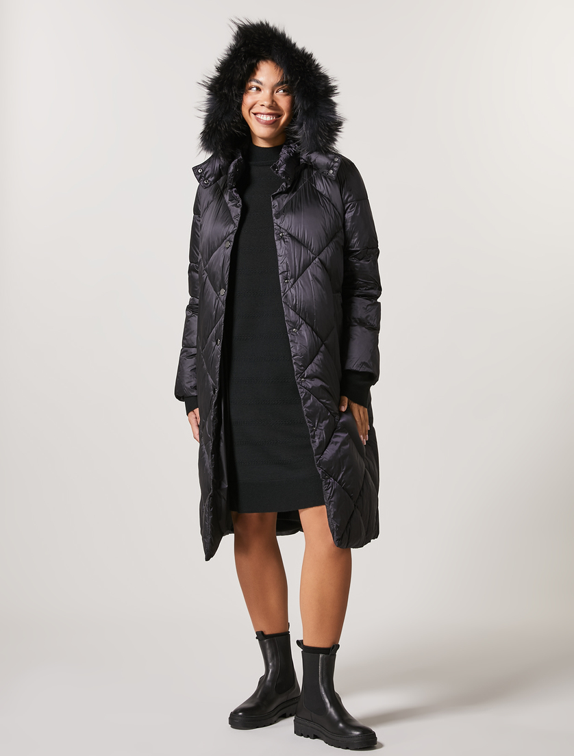 Kleid aus Wollgemisch - Schwarz - Marina Rinaldi - 4