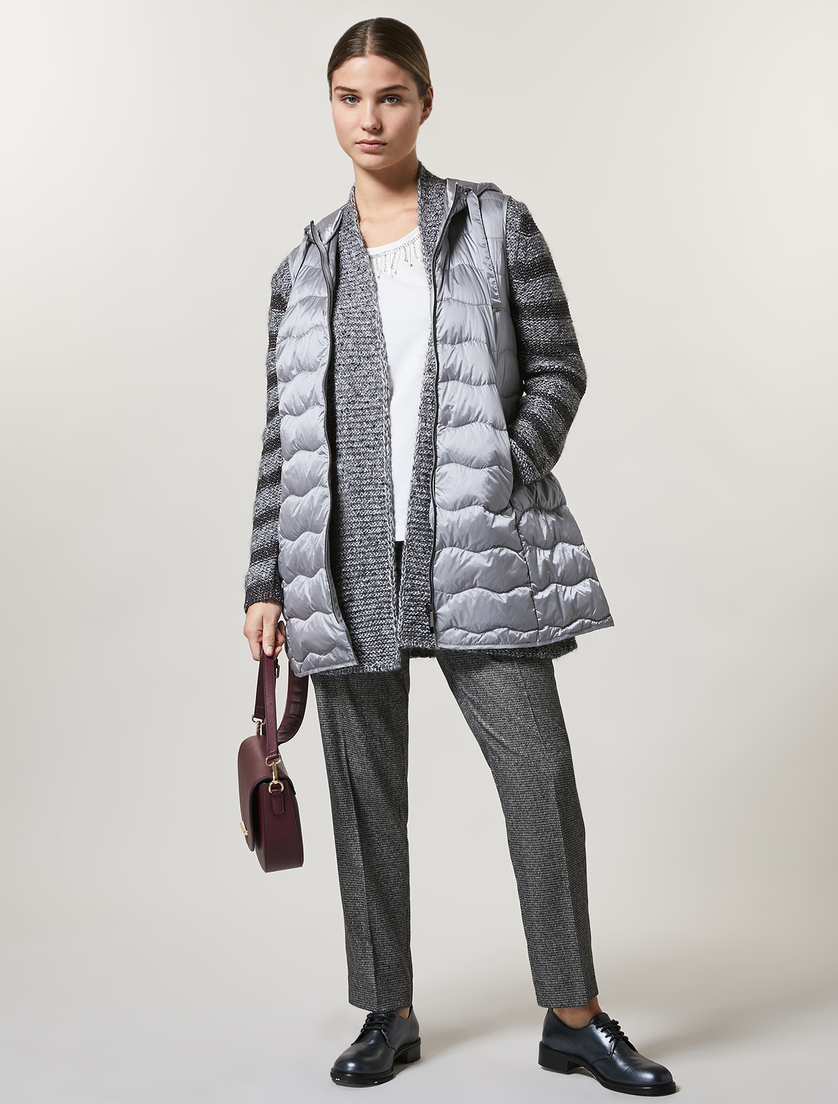 Viscose cardigan - Pearl grey - Marina Rinaldi - 4