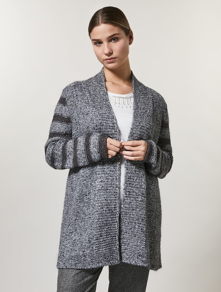 Viscose cardigan - Pearl grey - Marina Rinaldi
