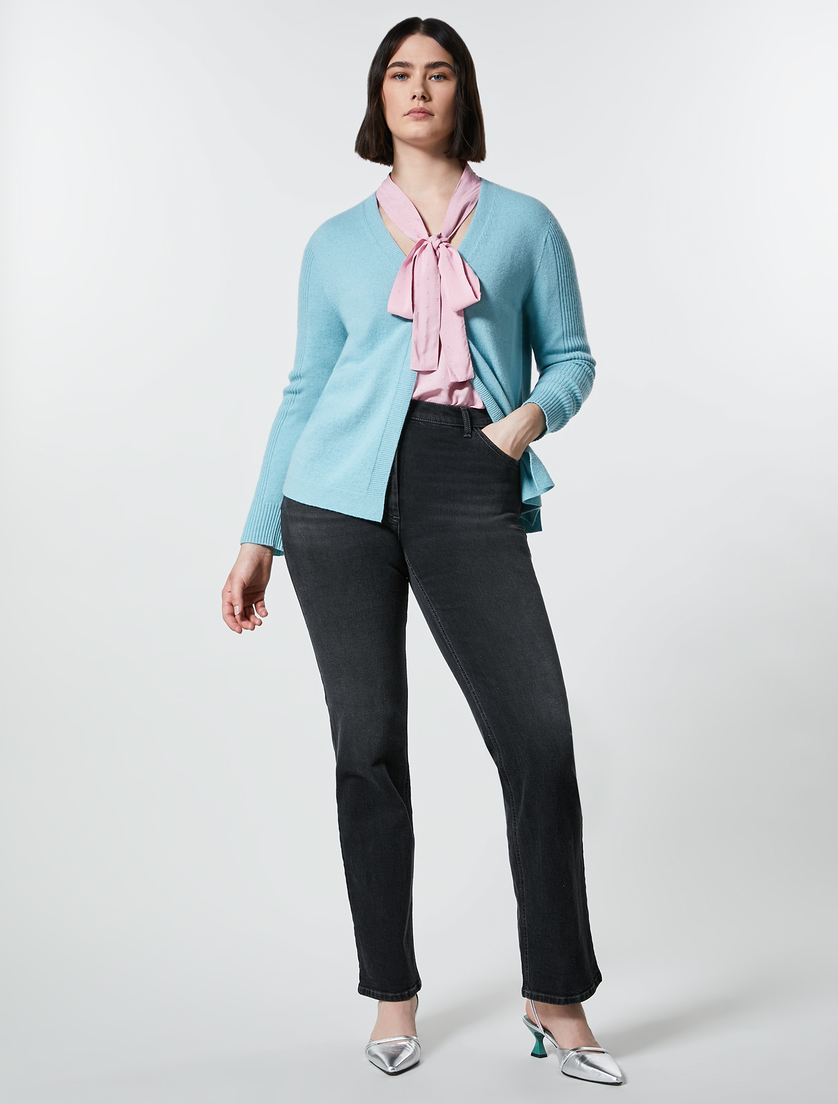 Cardigan aus Kaschmirmischung - Pfaunenblau - Marina Rinaldi - 4