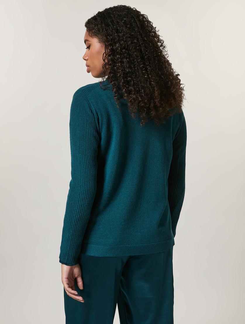 Cardigan aus Kaschmirmischung - Dunkelgrün - Marina Rinaldi - 3
