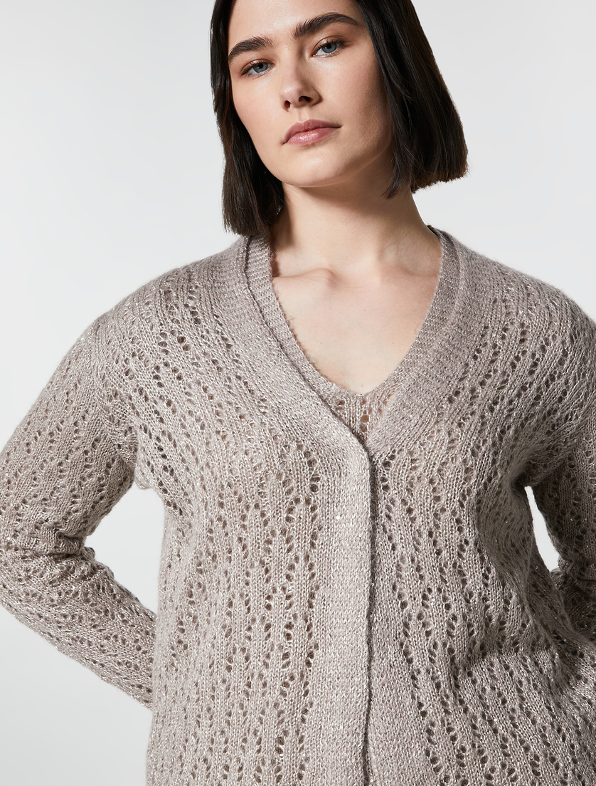 Mohair-blend cardigan - Pink - Marina Rinaldi - 2