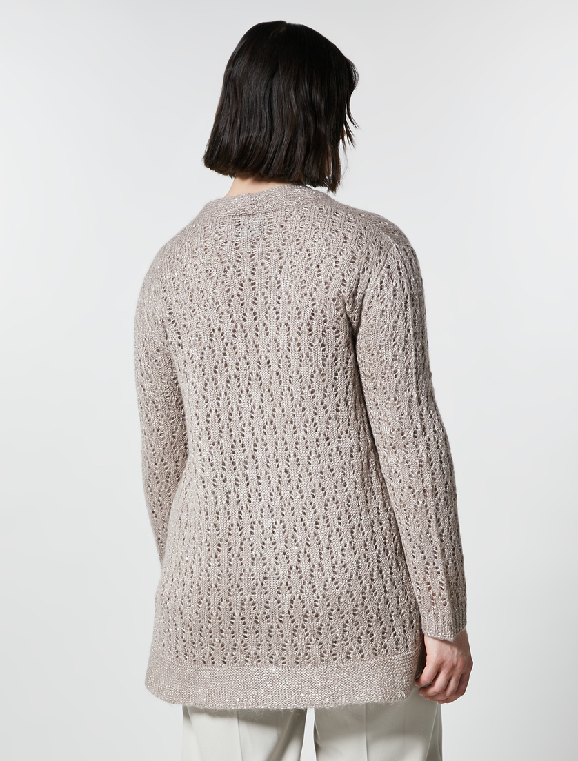 Mohair-blend cardigan - Pink - Marina Rinaldi - 3