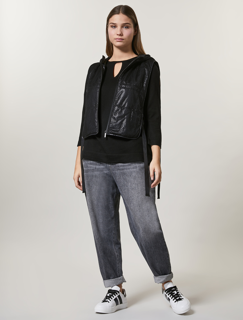 Pullover aus Wollgemisch - Schwarz - Marina Rinaldi - 4